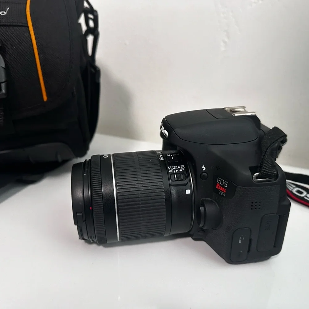 Canon EOS Rebel T6i with EF-S 18-55mm lens- WiFi enabled